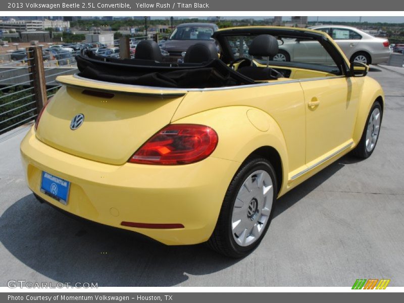 Yellow Rush / Titan Black 2013 Volkswagen Beetle 2.5L Convertible