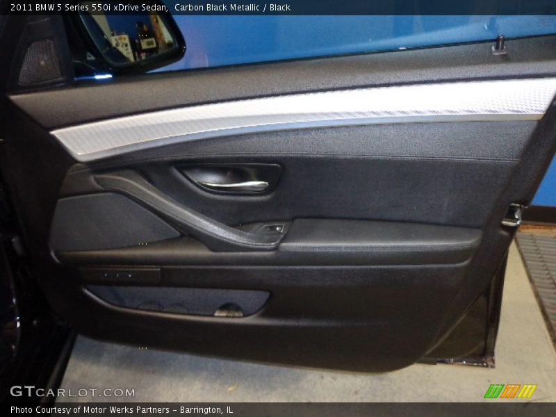 Carbon Black Metallic / Black 2011 BMW 5 Series 550i xDrive Sedan