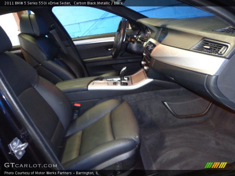 Carbon Black Metallic / Black 2011 BMW 5 Series 550i xDrive Sedan