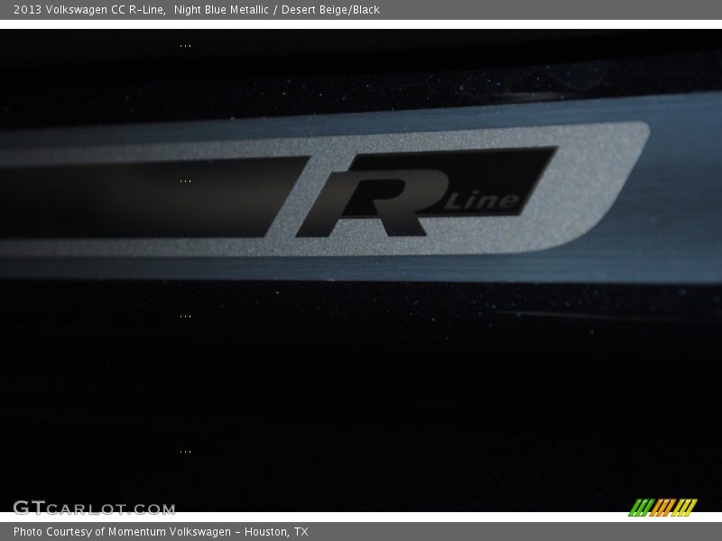 Night Blue Metallic / Desert Beige/Black 2013 Volkswagen CC R-Line