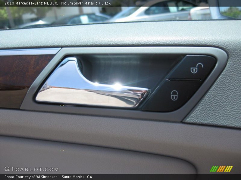 Iridium Silver Metallic / Black 2010 Mercedes-Benz ML 350