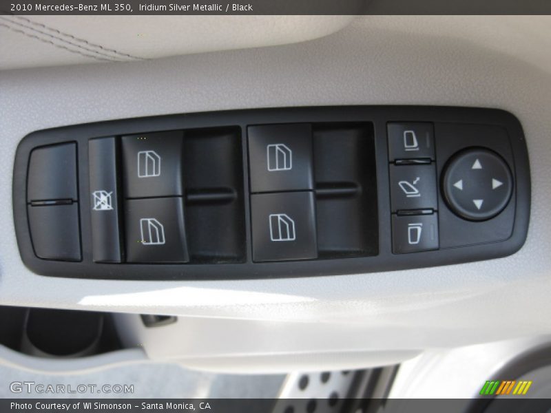 Iridium Silver Metallic / Black 2010 Mercedes-Benz ML 350