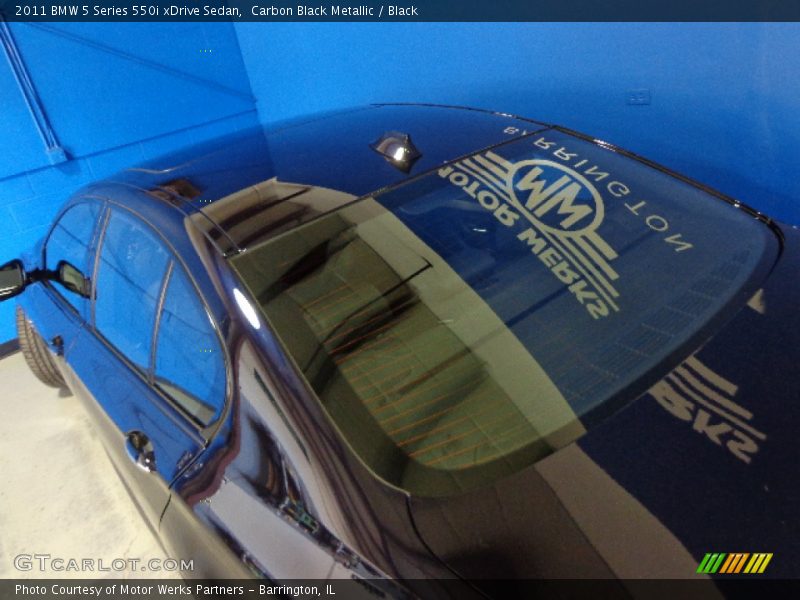 Carbon Black Metallic / Black 2011 BMW 5 Series 550i xDrive Sedan