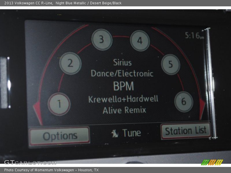 Night Blue Metallic / Desert Beige/Black 2013 Volkswagen CC R-Line