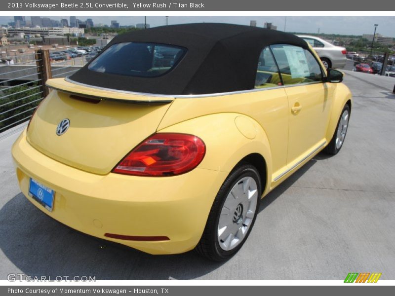 Yellow Rush / Titan Black 2013 Volkswagen Beetle 2.5L Convertible