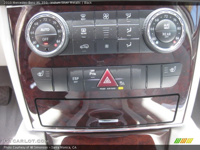 Iridium Silver Metallic / Black 2010 Mercedes-Benz ML 350