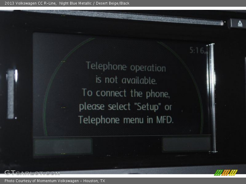 Night Blue Metallic / Desert Beige/Black 2013 Volkswagen CC R-Line