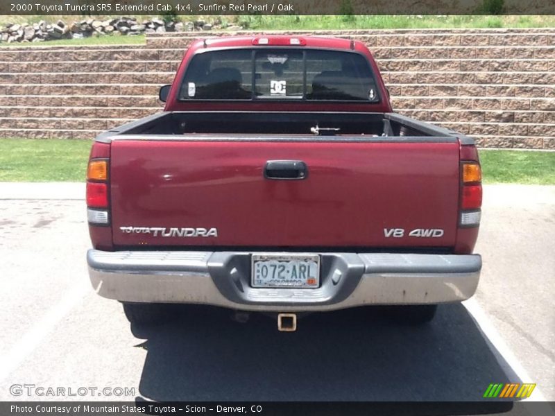 Sunfire Red Pearl / Oak 2000 Toyota Tundra SR5 Extended Cab 4x4