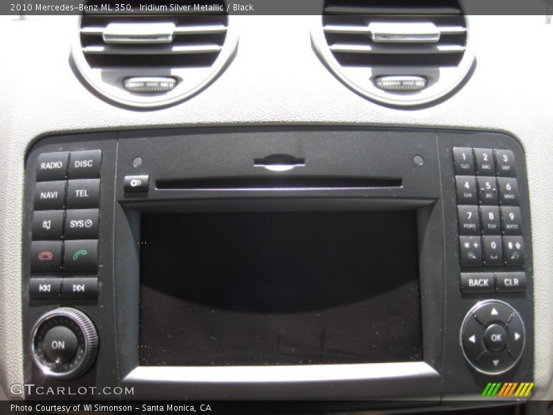 Iridium Silver Metallic / Black 2010 Mercedes-Benz ML 350