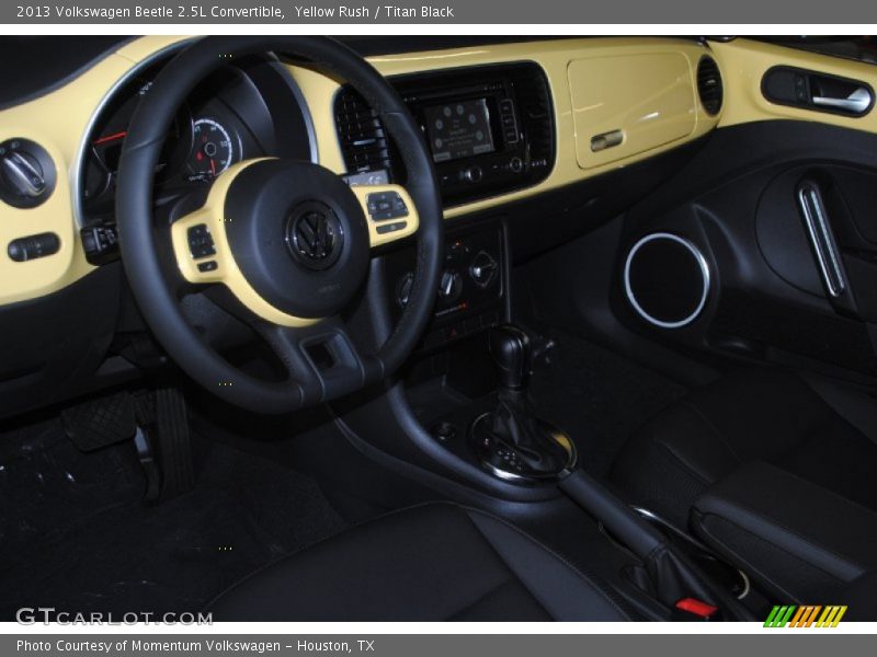 Yellow Rush / Titan Black 2013 Volkswagen Beetle 2.5L Convertible