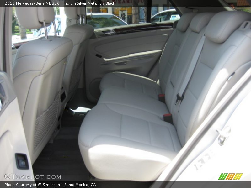 Iridium Silver Metallic / Black 2010 Mercedes-Benz ML 350