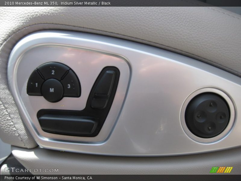 Iridium Silver Metallic / Black 2010 Mercedes-Benz ML 350