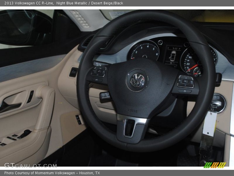 Night Blue Metallic / Desert Beige/Black 2013 Volkswagen CC R-Line