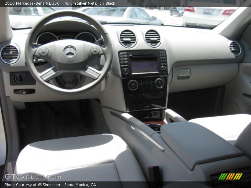 Iridium Silver Metallic / Black 2010 Mercedes-Benz ML 350
