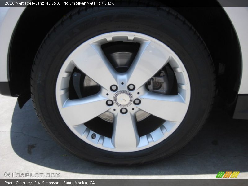 Iridium Silver Metallic / Black 2010 Mercedes-Benz ML 350