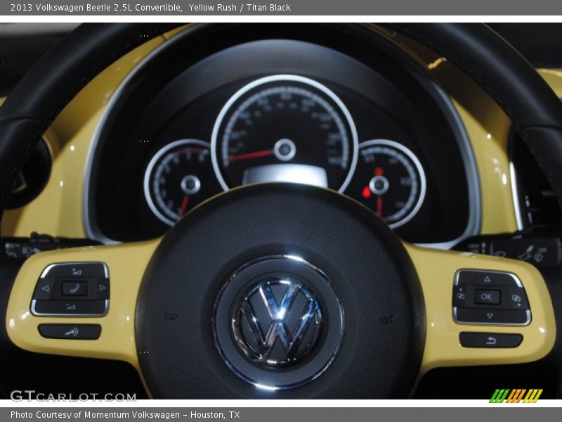 Yellow Rush / Titan Black 2013 Volkswagen Beetle 2.5L Convertible