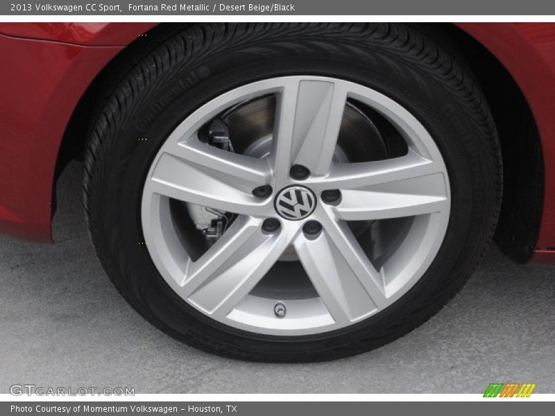 Fortana Red Metallic / Desert Beige/Black 2013 Volkswagen CC Sport