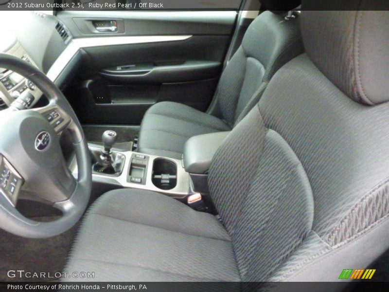 Ruby Red Pearl / Off Black 2012 Subaru Outback 2.5i