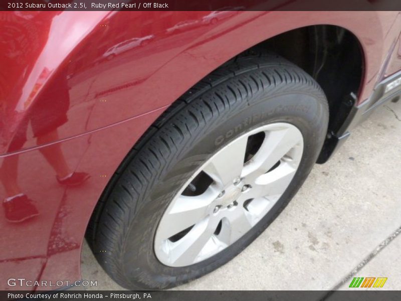 Ruby Red Pearl / Off Black 2012 Subaru Outback 2.5i