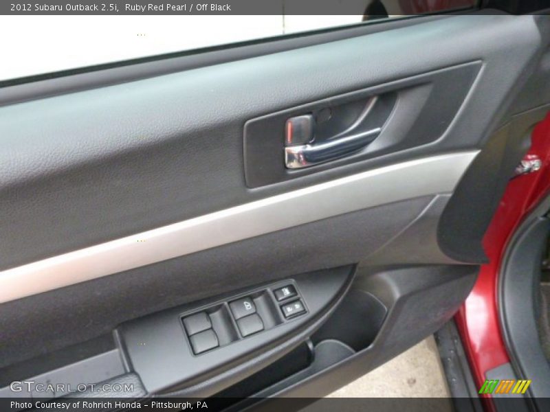 Ruby Red Pearl / Off Black 2012 Subaru Outback 2.5i