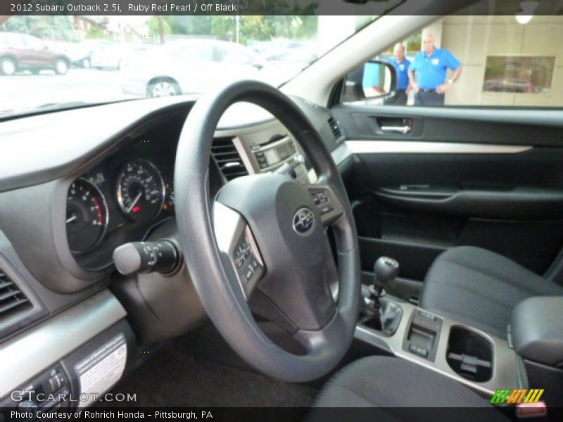 Ruby Red Pearl / Off Black 2012 Subaru Outback 2.5i