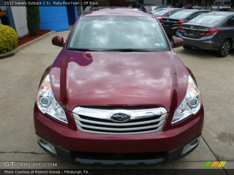 Ruby Red Pearl / Off Black 2012 Subaru Outback 2.5i