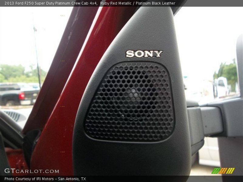 Ruby Red Metallic / Platinum Black Leather 2013 Ford F250 Super Duty Platinum Crew Cab 4x4