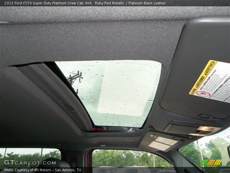Ruby Red Metallic / Platinum Black Leather 2013 Ford F250 Super Duty Platinum Crew Cab 4x4