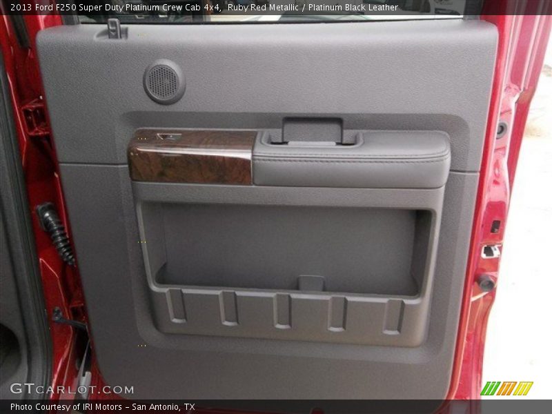 Ruby Red Metallic / Platinum Black Leather 2013 Ford F250 Super Duty Platinum Crew Cab 4x4