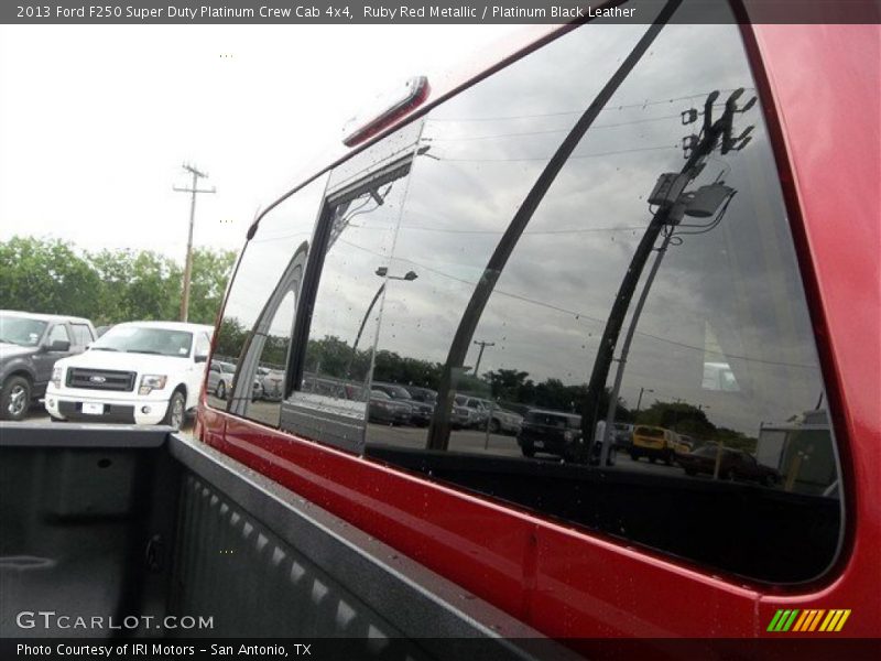 Ruby Red Metallic / Platinum Black Leather 2013 Ford F250 Super Duty Platinum Crew Cab 4x4