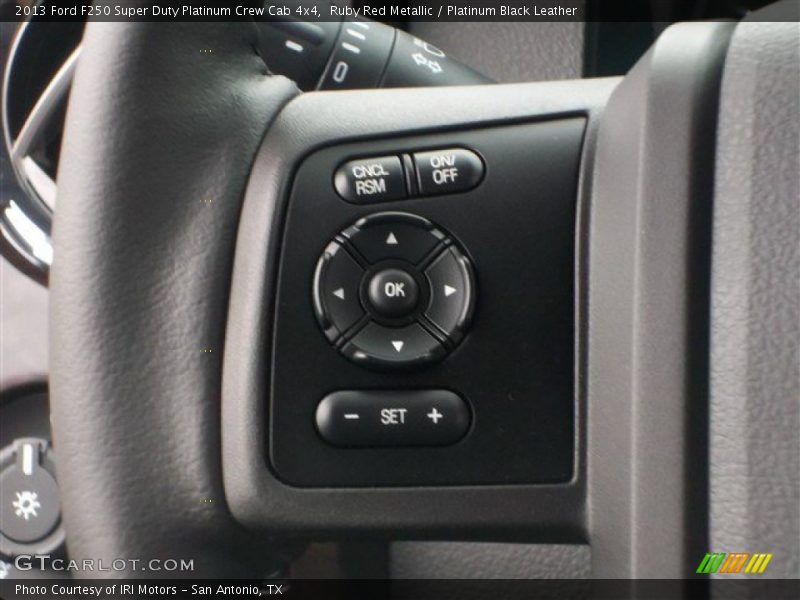 Ruby Red Metallic / Platinum Black Leather 2013 Ford F250 Super Duty Platinum Crew Cab 4x4