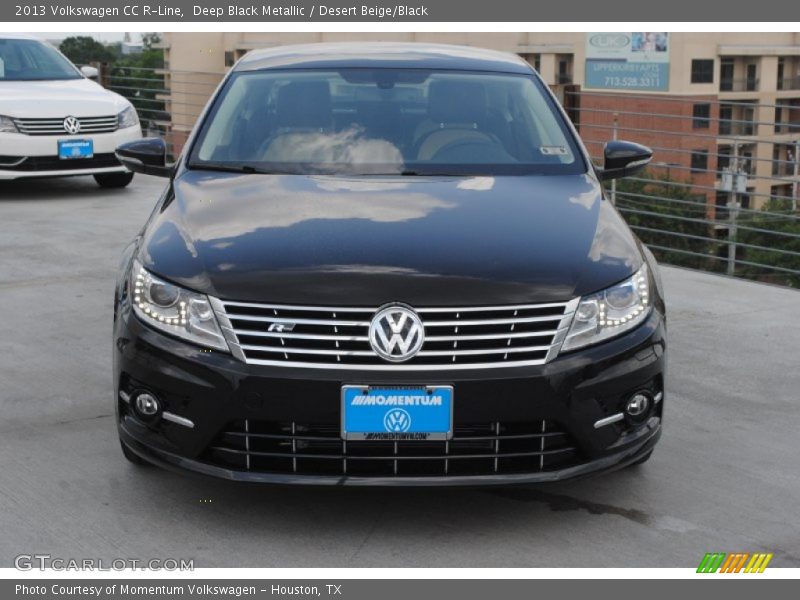 Deep Black Metallic / Desert Beige/Black 2013 Volkswagen CC R-Line