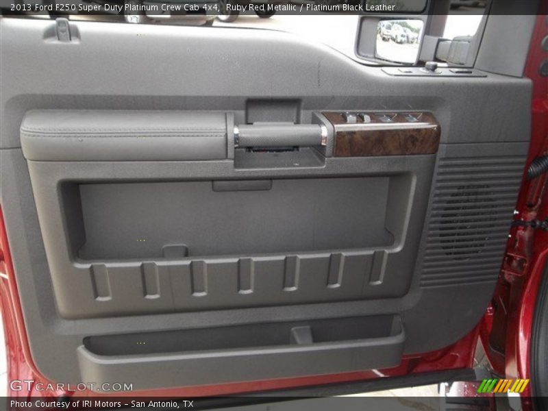Ruby Red Metallic / Platinum Black Leather 2013 Ford F250 Super Duty Platinum Crew Cab 4x4