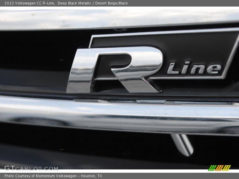 Deep Black Metallic / Desert Beige/Black 2013 Volkswagen CC R-Line