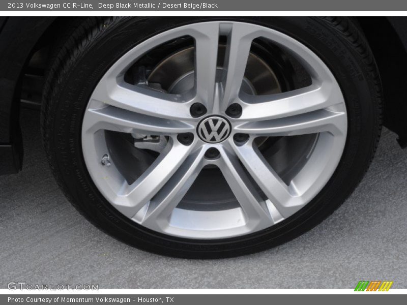 Deep Black Metallic / Desert Beige/Black 2013 Volkswagen CC R-Line
