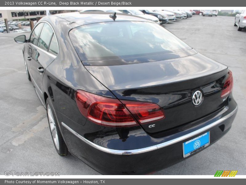 Deep Black Metallic / Desert Beige/Black 2013 Volkswagen CC R-Line