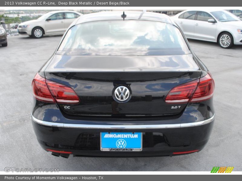 Deep Black Metallic / Desert Beige/Black 2013 Volkswagen CC R-Line
