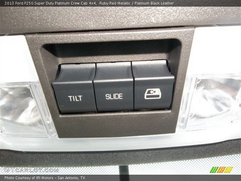 Ruby Red Metallic / Platinum Black Leather 2013 Ford F250 Super Duty Platinum Crew Cab 4x4