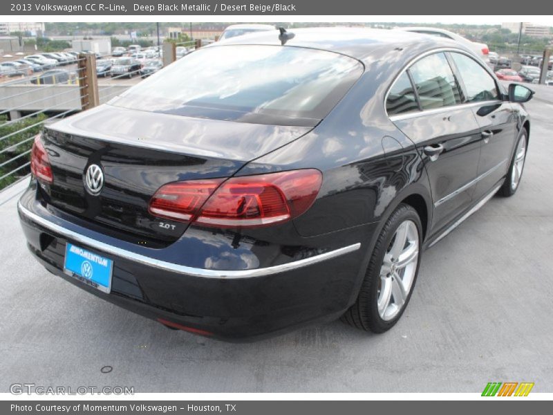 Deep Black Metallic / Desert Beige/Black 2013 Volkswagen CC R-Line