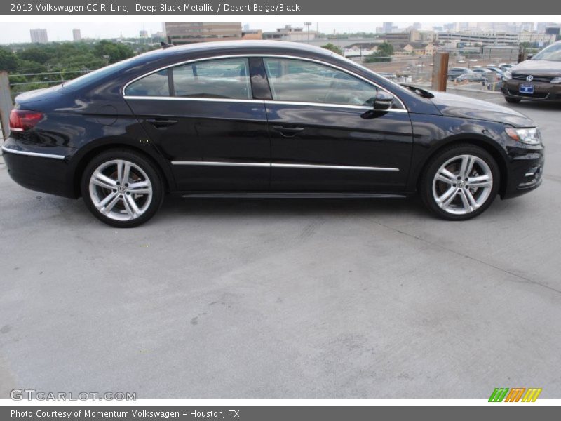 Deep Black Metallic / Desert Beige/Black 2013 Volkswagen CC R-Line