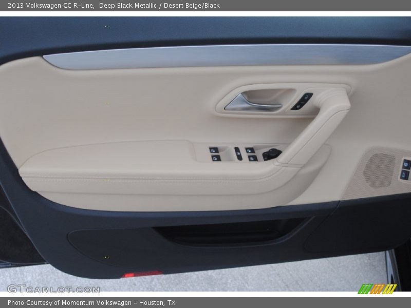 Deep Black Metallic / Desert Beige/Black 2013 Volkswagen CC R-Line