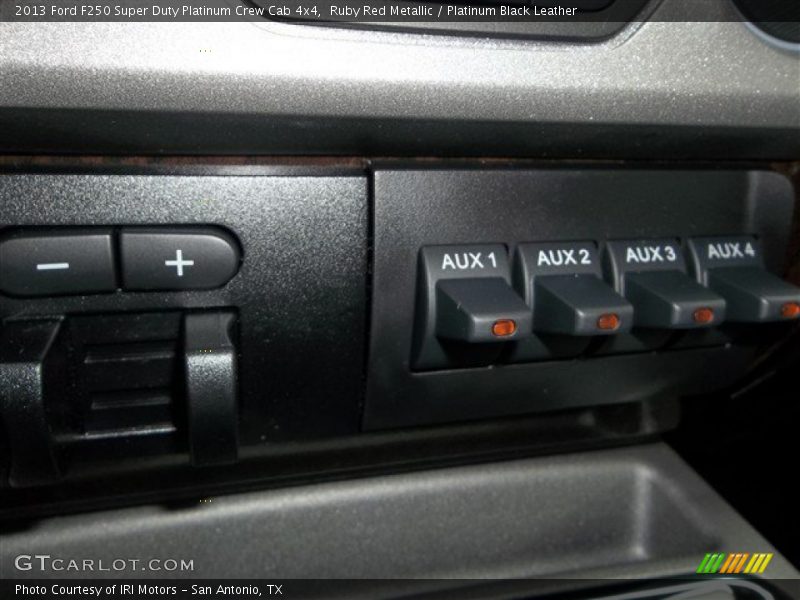 Ruby Red Metallic / Platinum Black Leather 2013 Ford F250 Super Duty Platinum Crew Cab 4x4
