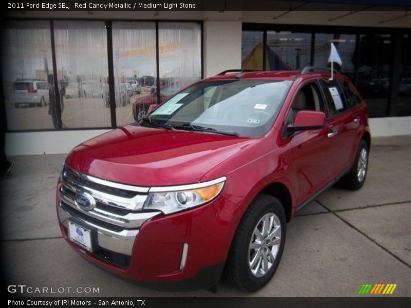Red Candy Metallic / Medium Light Stone 2011 Ford Edge SEL