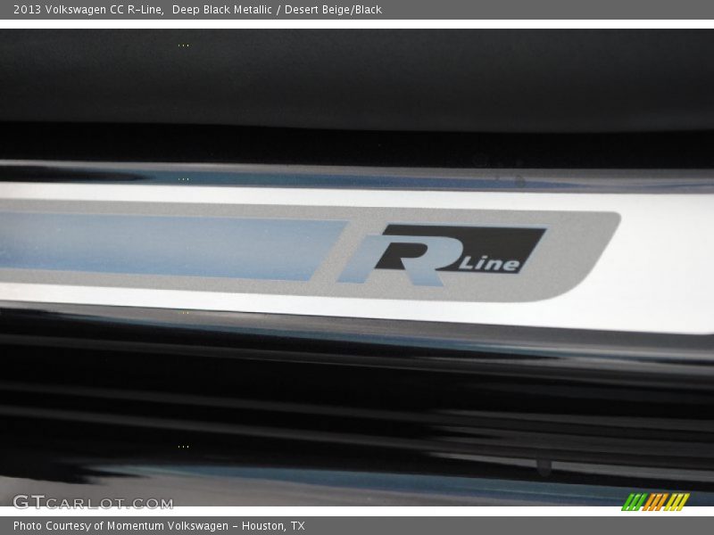 Deep Black Metallic / Desert Beige/Black 2013 Volkswagen CC R-Line