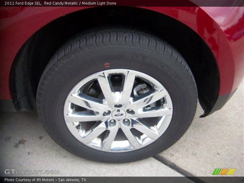 Red Candy Metallic / Medium Light Stone 2011 Ford Edge SEL