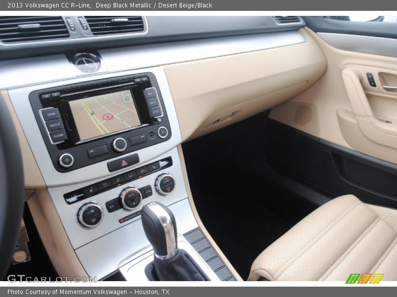 Deep Black Metallic / Desert Beige/Black 2013 Volkswagen CC R-Line