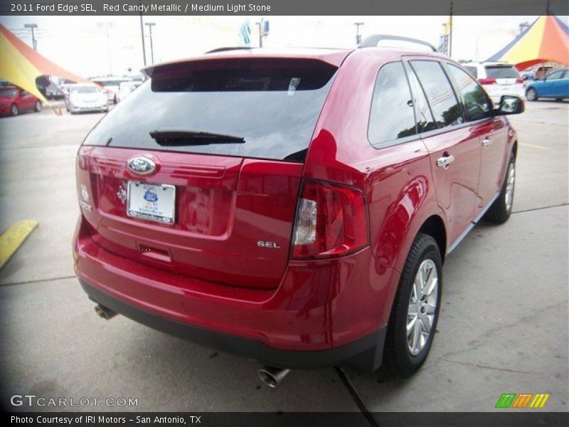 Red Candy Metallic / Medium Light Stone 2011 Ford Edge SEL