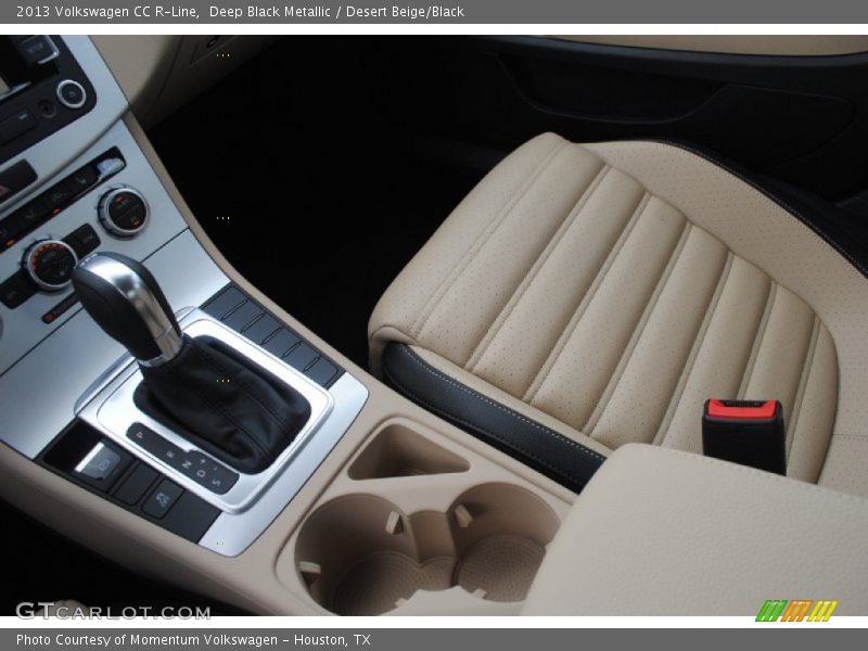 Deep Black Metallic / Desert Beige/Black 2013 Volkswagen CC R-Line