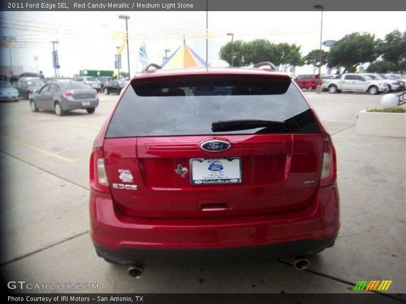 Red Candy Metallic / Medium Light Stone 2011 Ford Edge SEL