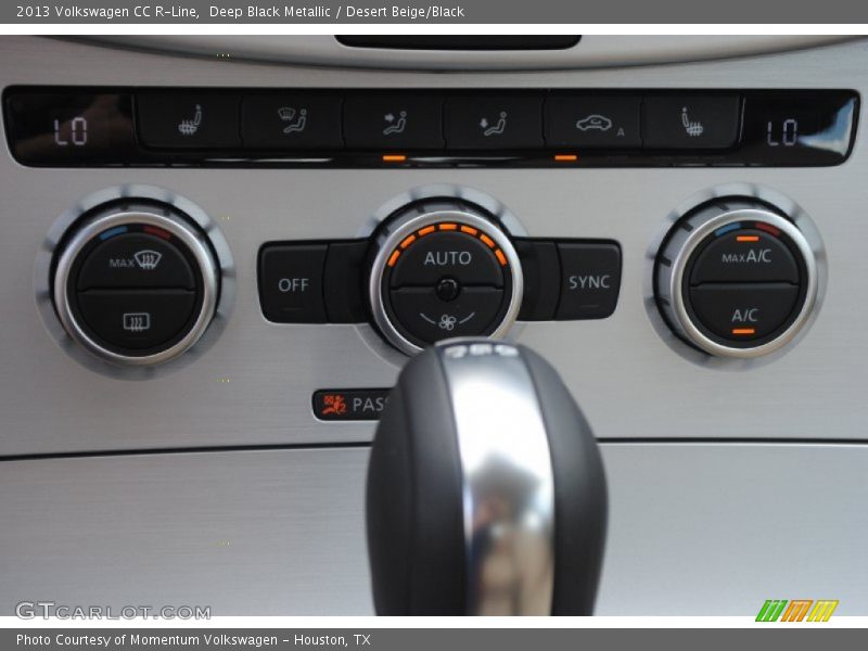 Deep Black Metallic / Desert Beige/Black 2013 Volkswagen CC R-Line